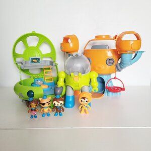 Octonauts Lot: Octopod, Octolab and Kwazii's Octo Max Suit with Figures